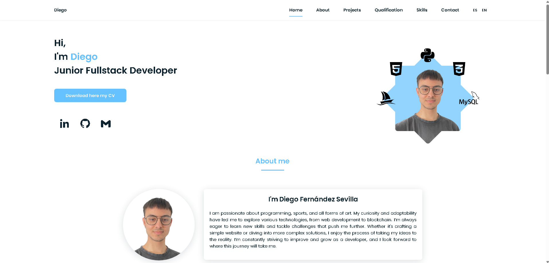 Personal portfolio website